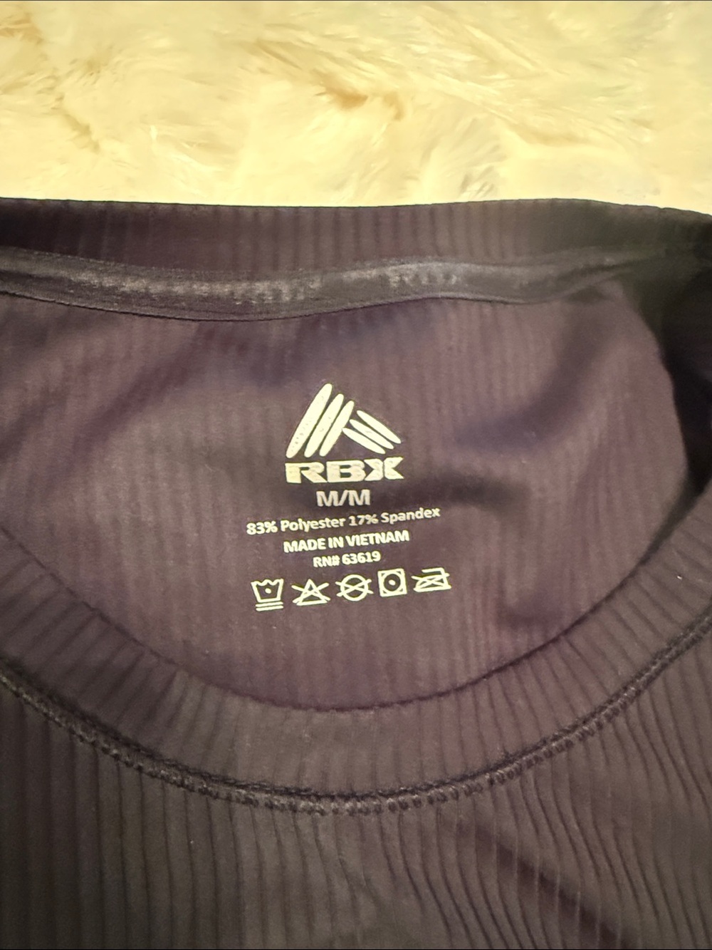 Athletic Works Black Ribbed High-Neck Tank - Picture 3 of 4